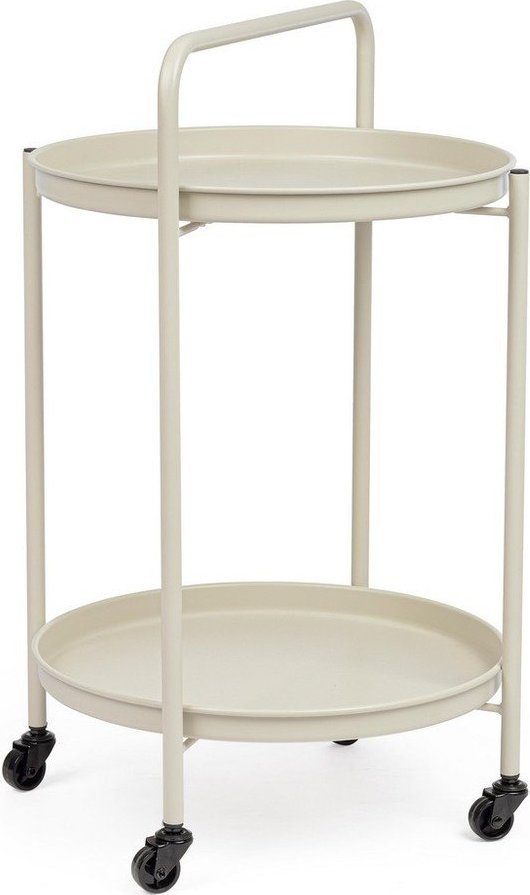 Ocelový servírovací stolek ø 44