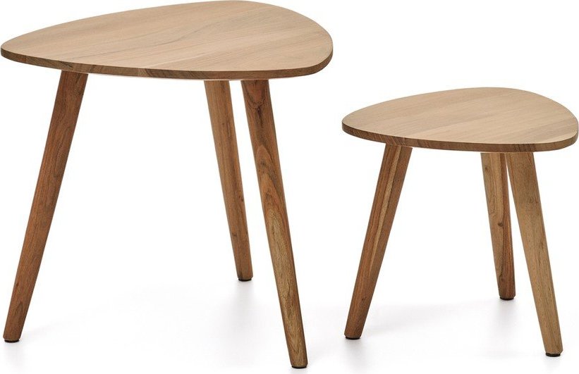 Odkládací stolky v sadě 2 ks z masivu akácie 60x61 cm Duvani – Kave Home Kave Home