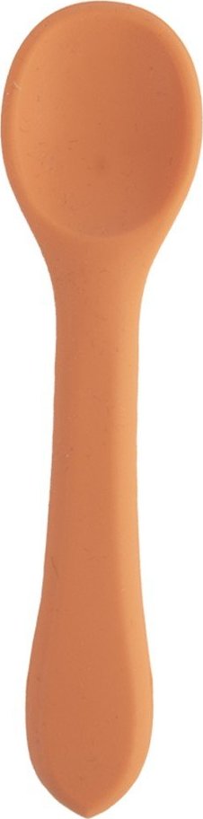 Oranžová dětská lžička ze silikonu – Orion Orion
