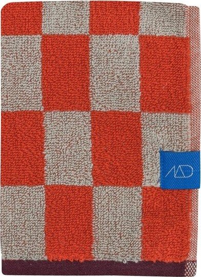 Oranžové/béžové froté ručníky v sadě 2 ks z bio bavlny 40x55 cm Retro – Mette Ditmer Denmark Mette Ditmer Denmark