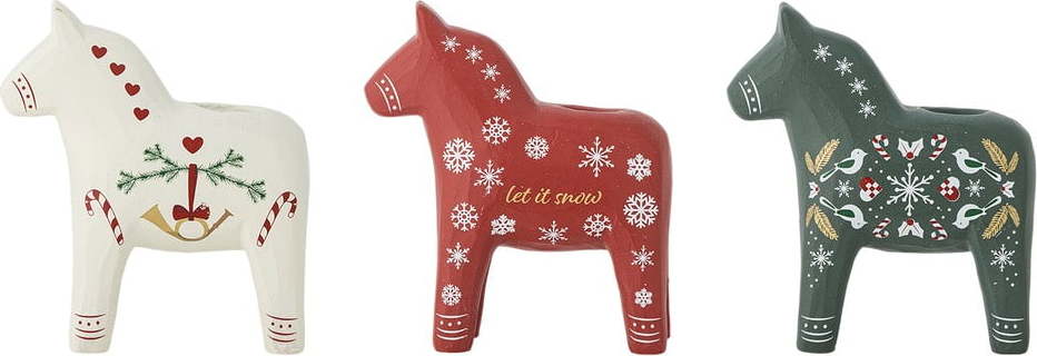 Polyresinové svícny v sadě 3 ks Siffer – Bloomingville Bloomingville