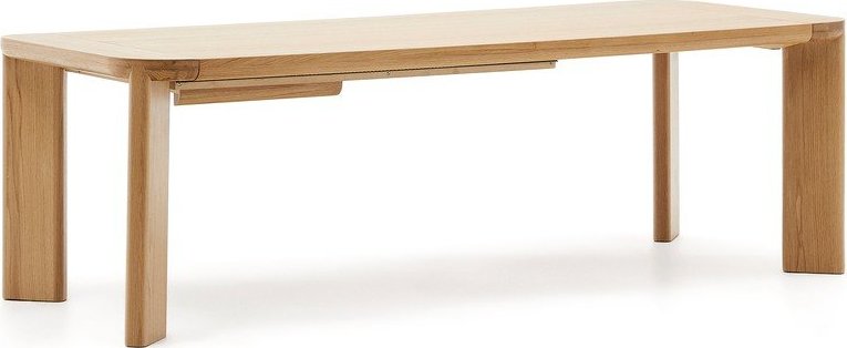 Rozkládací jídelní stůl s přídavnou deskou s deskou v dubovém dekoru 100x240 cm Jondal – Kave Home Kave Home