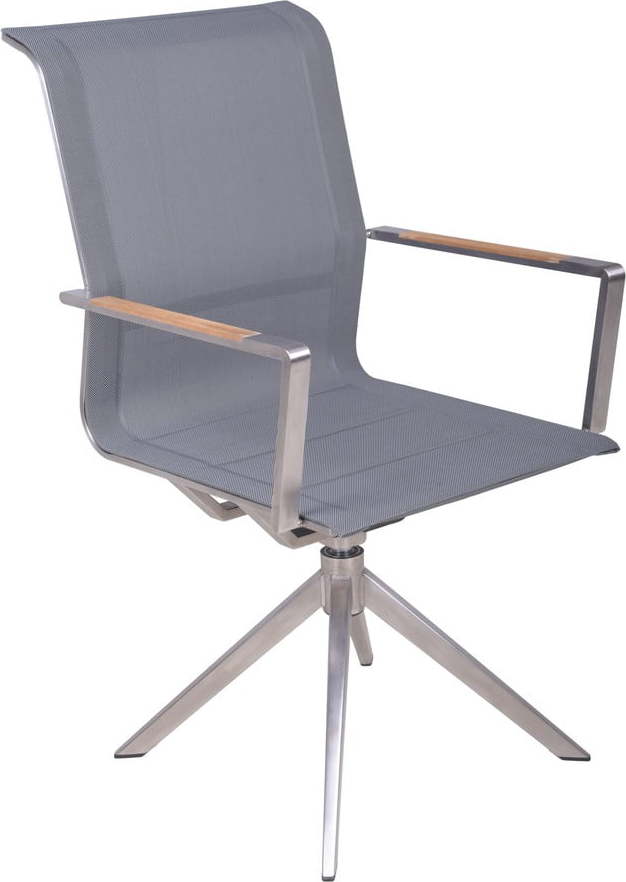 Šedá kovová zahradní židle Salida – Garden Pleasure Garden Pleasure