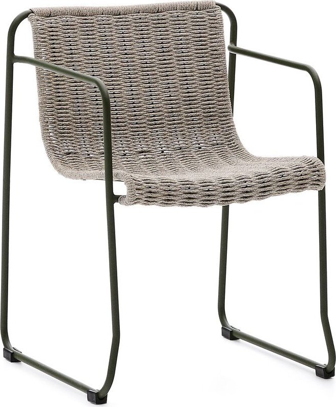 Šedozelená kovová zahradní židle Maurina – Kave Home Kave Home