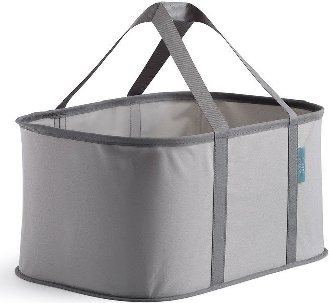 Šedý látkový koš na prádlo skládací 35 l Duo – Joseph Joseph Joseph joseph