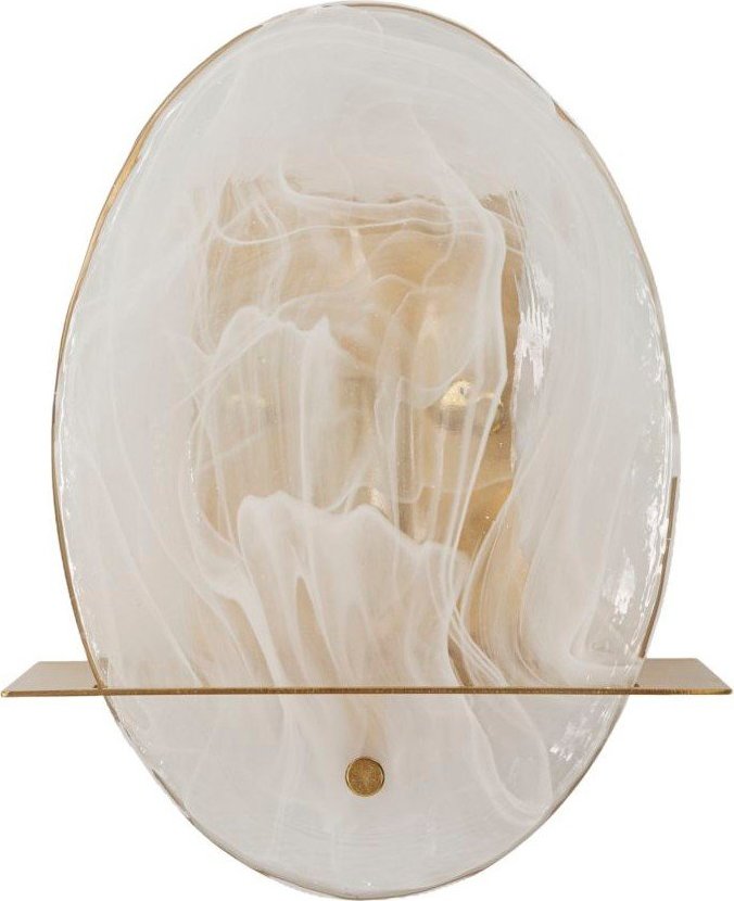 Skleněné nástěnné svítidlo ve zlaté barvě Portlan – Mauro Ferretti Mauro Ferretti