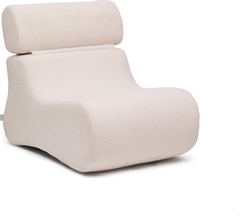 Slonovinové křeslo z textilie bouclé Club – Kave Home Kave Home