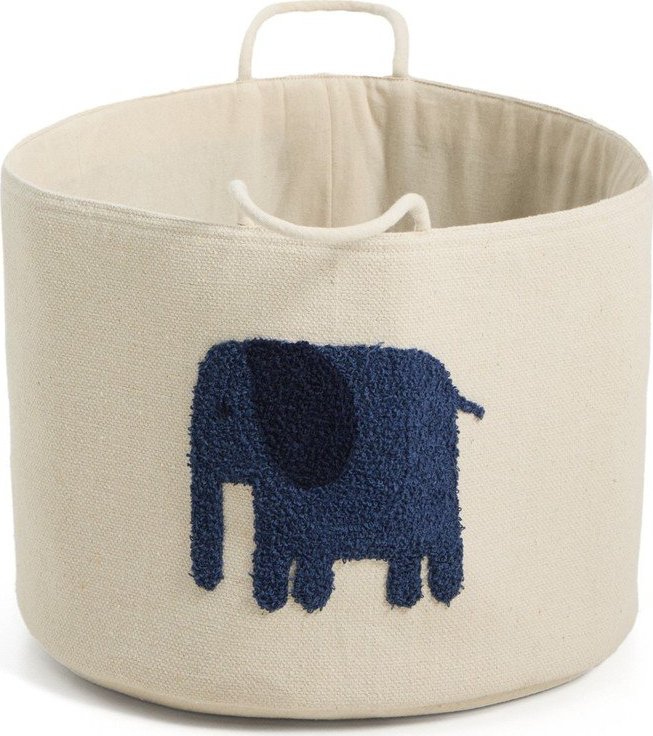 Slonovinový látkový dětský koš na hračky ø 45x30 cm Tandani – Kave Home Kave Home