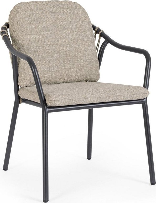 Světle hnědá kovová zahradní židle Edvige – Bizzotto Bizzotto