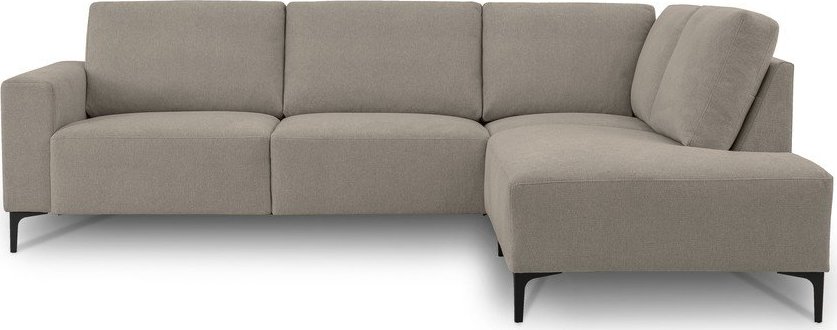 Světle hnědá žinylková rohová pohovka (pravý roh/do L) Fabian – Scandic Scandic