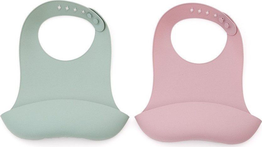 Světle růžové/tyrkysové bryndáky v sadě 2 ks Lili – Kave Home Kave Home