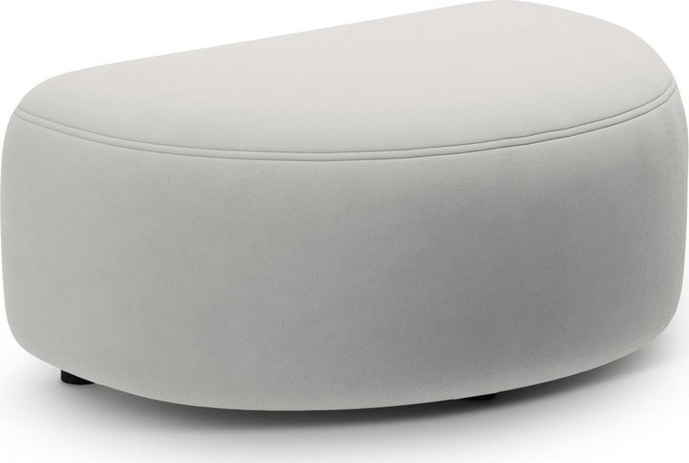 Světle šedá sametová podnožka Kate – Micadoni Micadoni