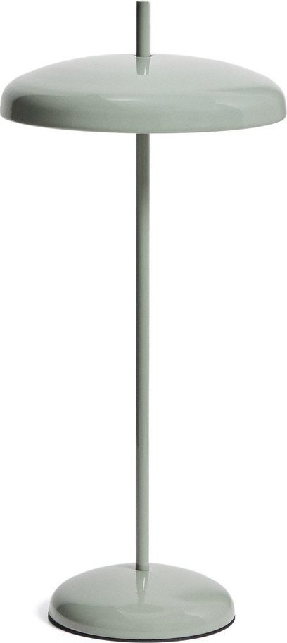 Světle zelená LED stmívatelná stolní lampa s kovovým stínidlem (výška 35 cm) Porte – Kave Home Kave Home