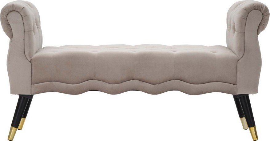 Taupe sametová lavice Paris – Mauro Ferretti Mauro Ferretti