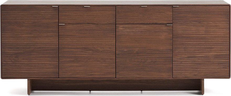 Tmavě hnědá komoda v dekoru ořechu 194