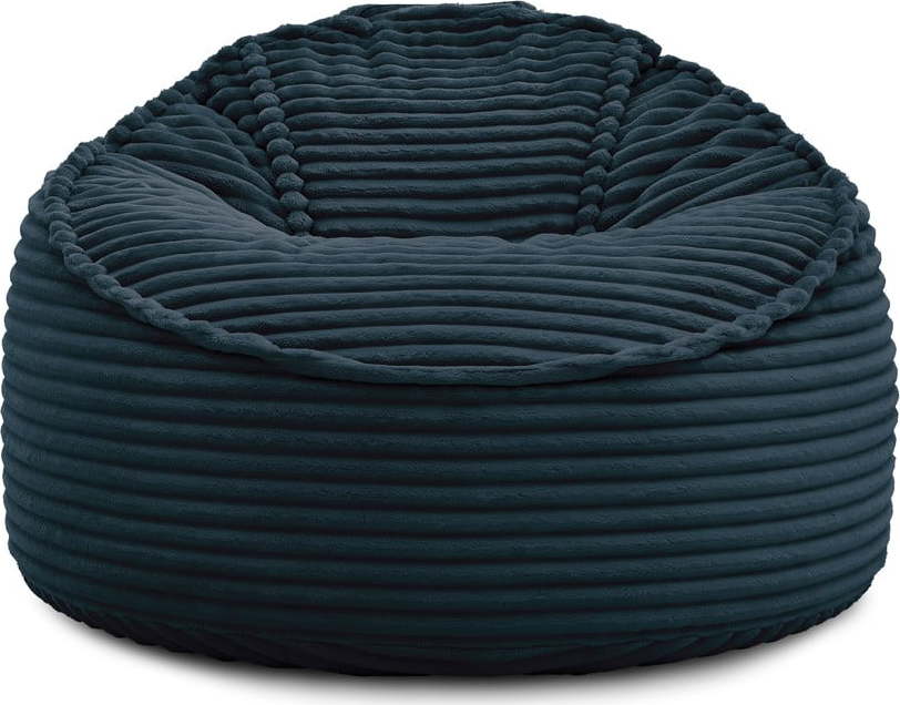 Tmavě modrý manšestrový sedací vak Socrate – Bobochic Paris Bobochic Paris