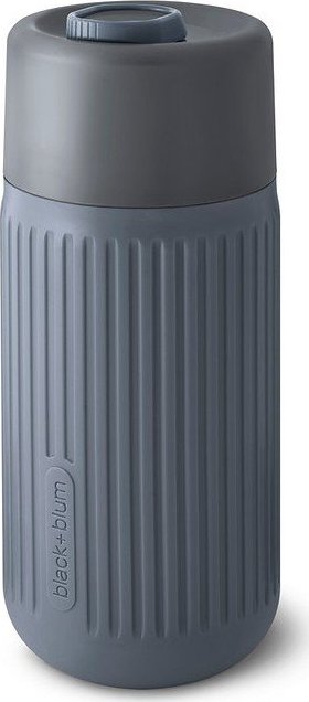 Tmavě šedý skleněný cestovní hrnek 340 ml – Black + Blum Black + Blum