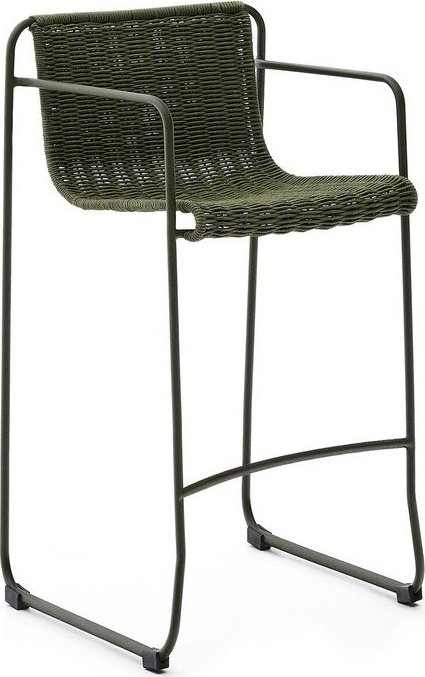 Zelená kovová zahradní barová židle Maurina – Kave Home Kave Home