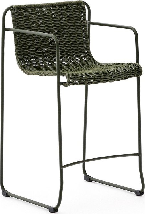 Zelená kovová zahradní barová židle Maurina – Kave Home Kave Home