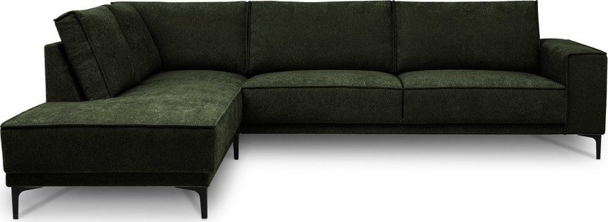 Zelená žinylková rohová pohovka (levý roh/do L) Copenhagen – Scandic Scandic