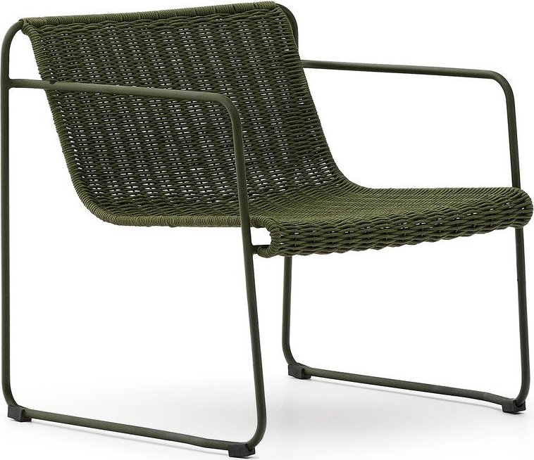 Zelené kovové zahradní křeslo Maurina – Kave Home Kave Home