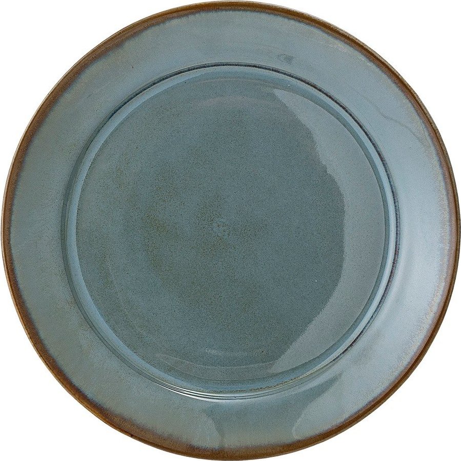 Zelený kameninový talíř Bloomingville Pixie