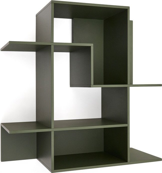 Zelený modulární policový systém 80x80x25 cm Ina – Kave Home Kave Home