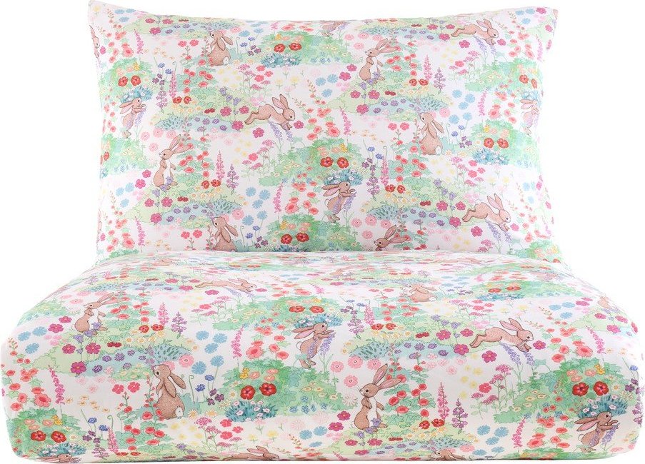 Bavlněné dětské povlečení na jednolůžko 135x200 cm Meadow Bunnies – Belle & Boo Belle & Boo