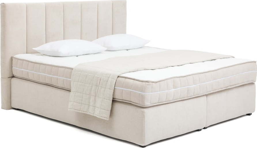 Béžová boxspring postel 160x200 cm Olia Bold Line – Bonami Selection Bonami Selection