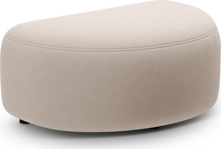 Béžová sametová podnožka Kate – Micadoni Micadoni