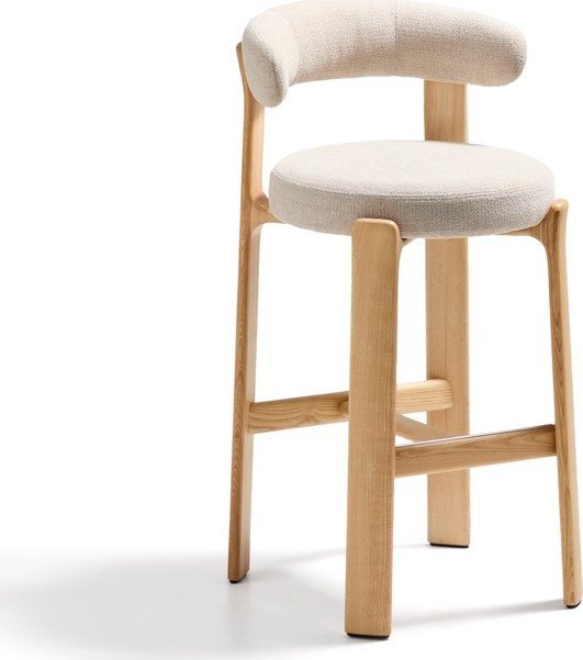 Béžová/ve světle přírodní barvě barová židle z jasanového dřeva (výška sedáku 75 cm) Granite – Kave Home Kave Home
