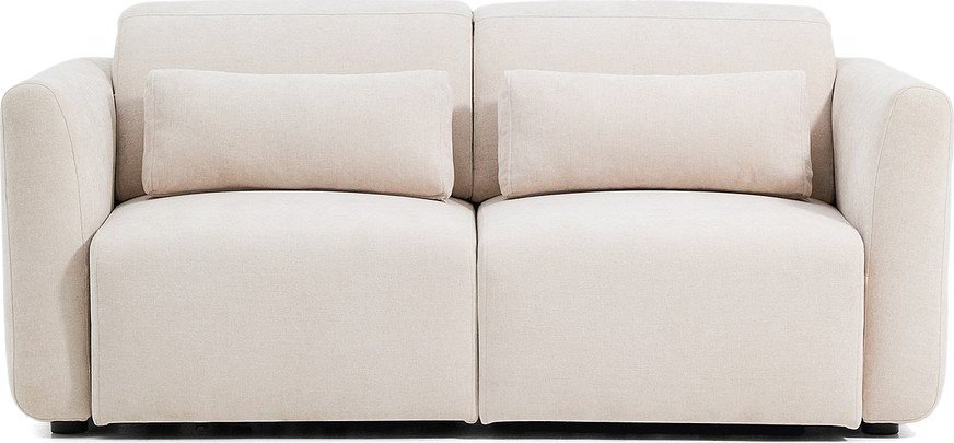 Béžová žinylková polohovací pohovka s lenoškou 180 cm Lares – Kave Home Kave Home