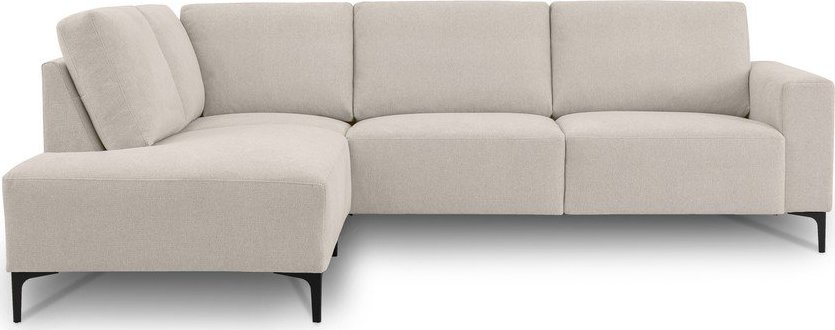 Béžová žinylková rohová pohovka (levý roh/do L) Fabian – Scandic Scandic