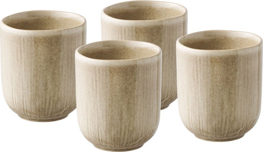 Béžové kameninové šálky v sadě 4 ks 360 ml Viola – House Nordic House Nordic