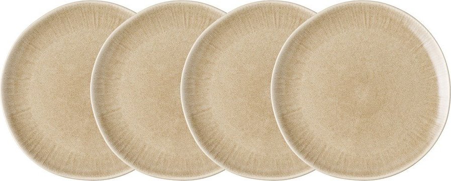 Béžové talíře v sadě 4 ks z kameniny ø 27 cm Viola – House Nordic House Nordic