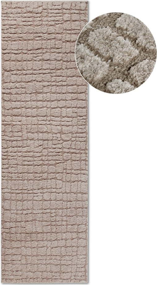 Béžový běhoun 80x240 cm Artistique Beige – Elle Decoration Elle Decoration