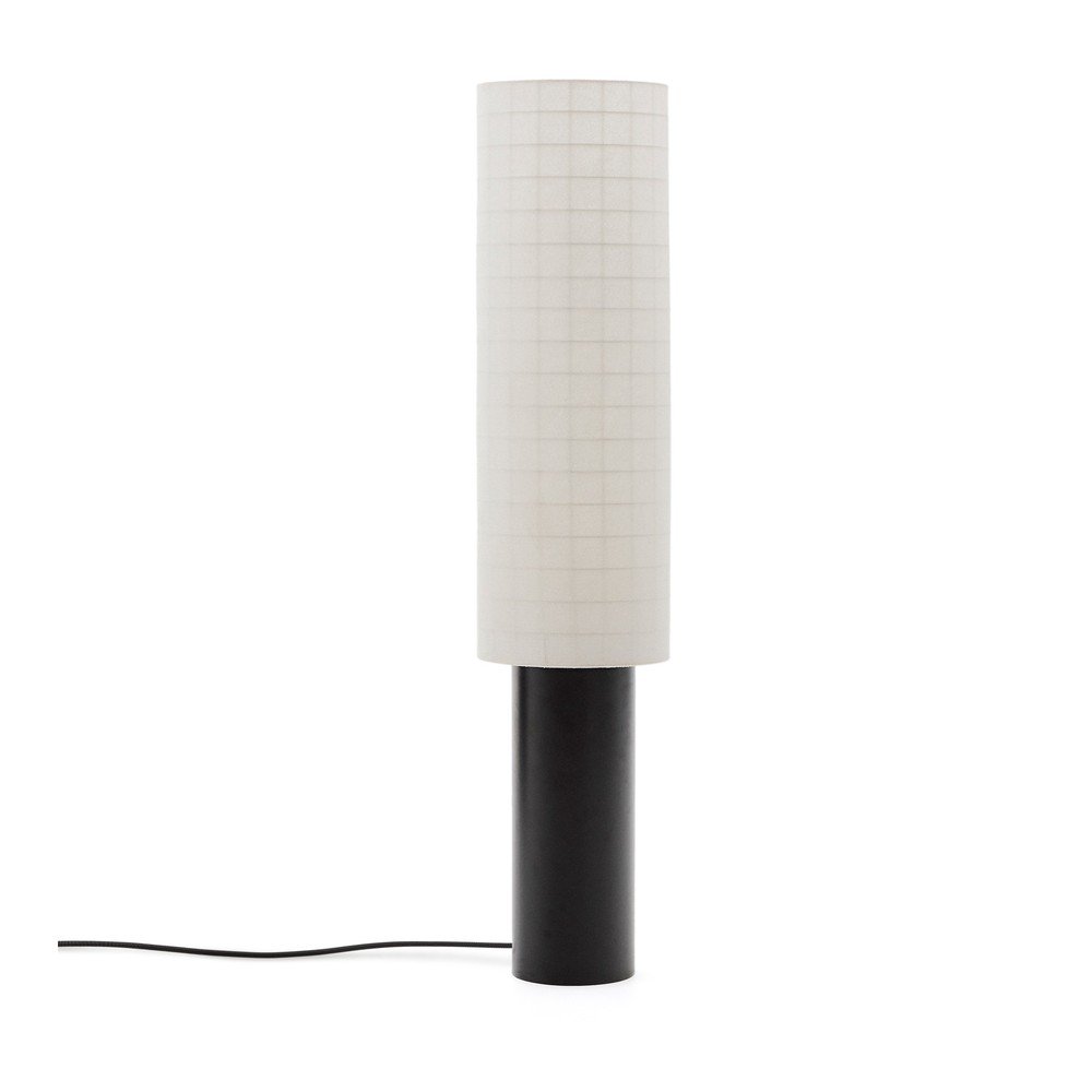 Bílá/černá stojací lampa s textilním stínidlem (výška 142 cm) Dulan – Kave Home Kave Home