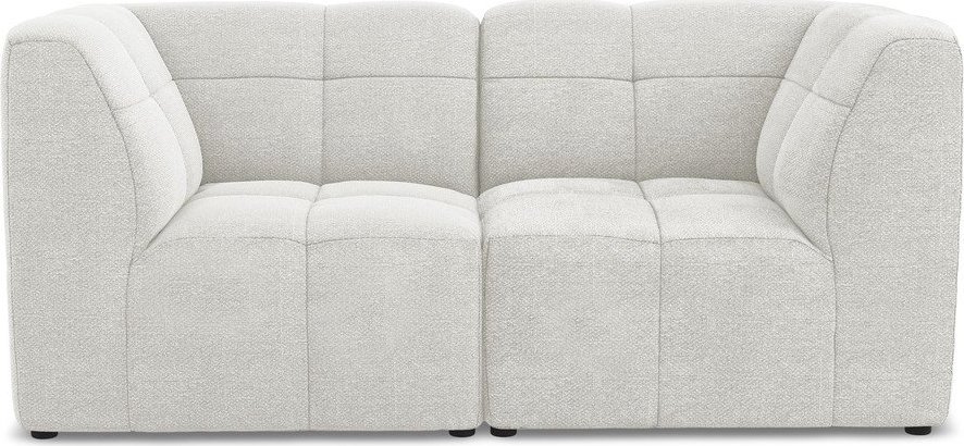 Bílá pohovka z textilie bouclé 180 cm Aloha – Makamii Makamii