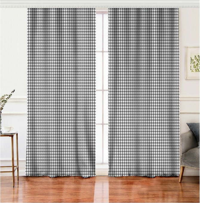 Bílo-šedé závěsy v sadě 2 ks 140x260 cm – Mila Home Mila Home