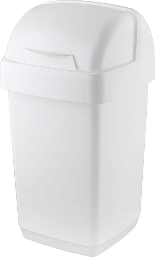 Bílý odpadkový koš Addis Roll Top