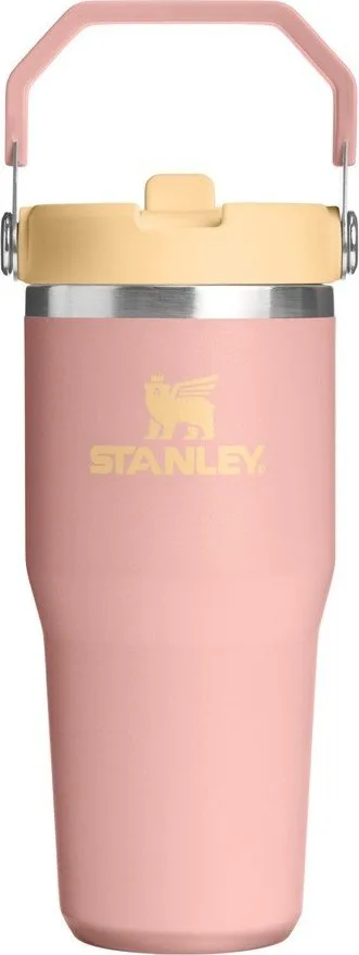 Broskvová termoska z nerezové oceli 410 ml IceFlow™ Flip Straw 2.0 Tumbler Peach Rose – Stanley