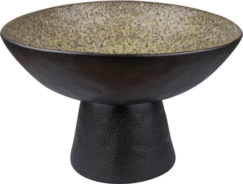 Černá/béžová mísa z kameniny ø 31