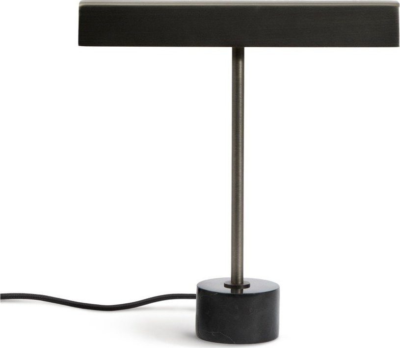 Černá kovová stolní lampa (výška 32