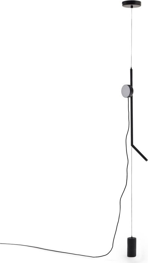 Černá LED stmívatelná stojací lampa (výška 339 cm) Orey – Kave Home Kave Home