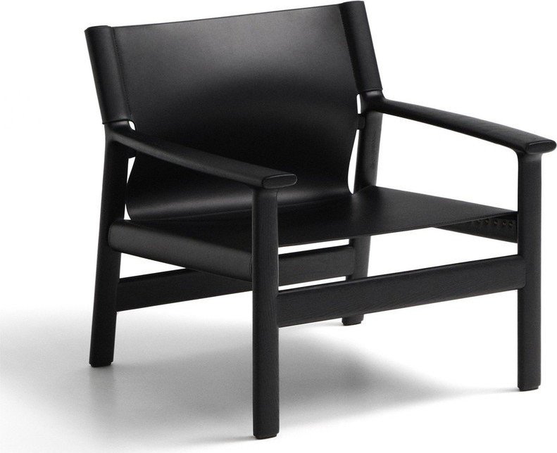 Černé kožené křeslo Jan – Kave Home Kave Home