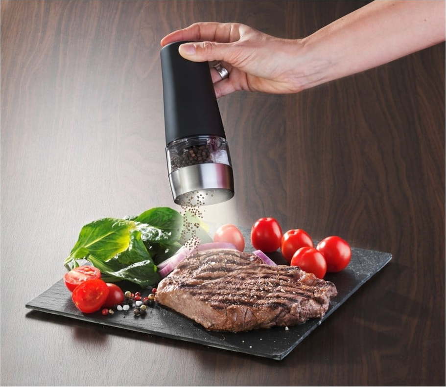 Černý dvojitý mlýnek na sůl a pepř Wenko Mill WENKO
