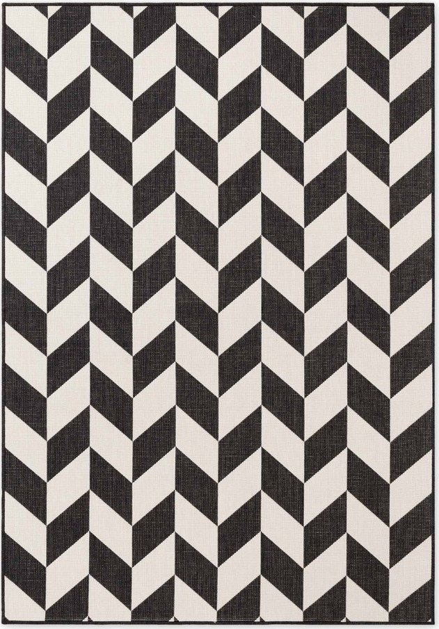 Černý/krémový vnitřní a venkovní koberec 200x300 cm Haringey Terrick – Ted Baker Ted Baker