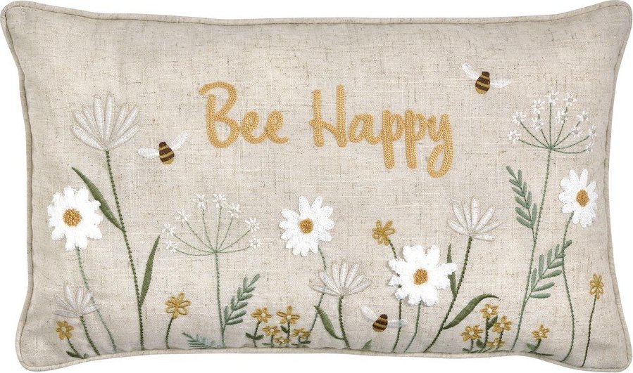Dekorační polštář 30x50 cm Bee Happy – Catherine Lansfield Catherine Lansfield