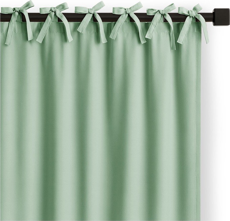 Dimout závěs v mentolové barvě 140x250 cm Carli Tie – Restilo Restilo