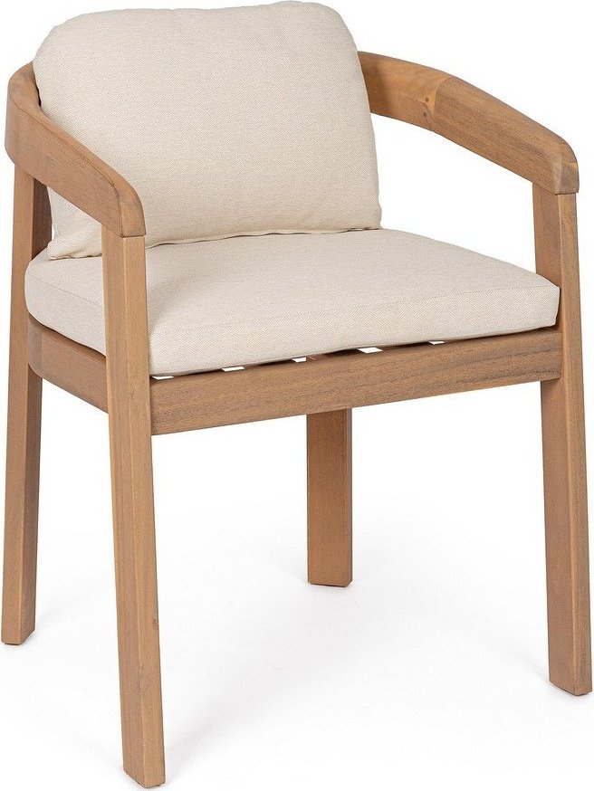 Dřevěná zahradní židle v přírodní barvě Pablo – Bizzotto Bizzotto